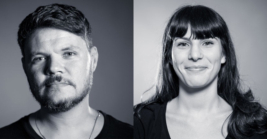 Senior Creatives Frank Garcia and Giulia Magaldi of GUT. (Miami Ad School Class of 2014 and 2015 respectively.)